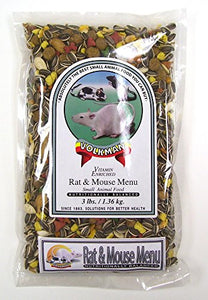 Volkman Seed Small Animal Rat & Mouse Gourmet Healthy Formulated Diet Food 4Lbs.