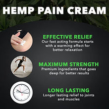 Load image into Gallery viewer, Hemp Cream - Made in USA - 8 fl oz - with Arnica &amp; Hemp Extract - Hemp Oil Cream - Skin, Back, Muscles &amp; Shoulder
