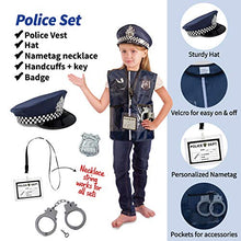 Load image into Gallery viewer, Born Toys Premium 16pcs Costume Dress up Set for Kids Ages 3-7 Fireman,Police Costume, and Doctor All Sets are Washable and Have Accessories
