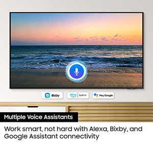 SAMSUNG 65-Inch Class Crystal UHD AU8000 Series - 4K UHD HDR Smart TV with Alexa Built-in (UN65AU8000FXZA, 2021 Model), Black