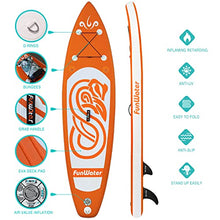 Load image into Gallery viewer, FunWater SUP Inflatable Stand Up Paddle Board 10&#39;x31&#39;&#39;x6&#39;&#39; Ultra-Light Inflatable Paddleboard with ISUP Accessories,Fins,Adjustable Paddle, Pump,Backpack, Leash, Waterproof Phone Bag,Kayak Seat
