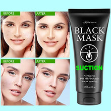 Load image into Gallery viewer, Blackhead Remover Mask Valuable 3-in-1 Kit Nature Nation Purifying Peel Off Mask, With 5 Blackhead &amp; Pimple Comedone Extractors and Silicone Brush, Deep Cleansing Blackheads Removal Mask Kit
