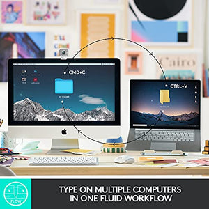 Logitech MX Keys Mini Minimalist Wireless Illuminated Keyboard, Compact, Bluetooth, Backlit, USB-C, Compatible with Apple macOS, iOS, Windows, Linux, Android, Metal Build - Graphite