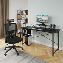 Load image into Gallery viewer, YITAHOME Home Office Desk Chair Set 55 Inches, Ergonomic Adjustable Chair and Computer Desk 400lb Capacity with Storage Bag and Monitor Stand, 360°Chair, Home Furniture Workstation Sets, Black
