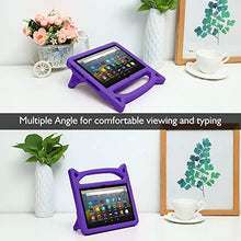 Load image into Gallery viewer, 8 Plus Tablet Case,8 inch 2020 Case (10th Generation, 2020 Release)-Dinines Kid-Proof Case with Stand Handle for All-New 8 Plus/ 8 inch Tablet,Purple
