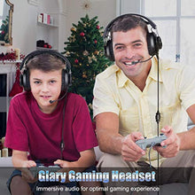 Load image into Gallery viewer, EKSA PS4 Gaming Headset PS4 Headset with Noise Cancelling Mic &amp; RGB Light - Gaming Headphones for PC, Laptop, Xbox One Controller (Adapter Not Included), PS4, Nintendo Switch - 3.5mm Cable
