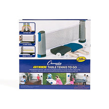 Load image into Gallery viewer, Champion Sports Anywhere Table Tennis: Ping Pong Paddles, Balls, and Portable Net &amp; Post Set To Go
