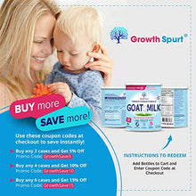 Load image into Gallery viewer, Goat Milk Toddler Formula – Growth Spurt Powdered Goat's Milk Toddler Formula – Lactoferrin, 2'-FL HMO, Prebiotics, Probiotics, Iron, DHA &amp; ARA, Immune Support, Non GMO Infant Transition (6 Pack)
