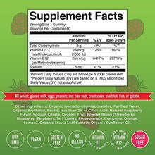 Load image into Gallery viewer, Vitamin D3 + Vitamin B12 | Sugar Free | 2 Month Supply | Vitamin D &amp; B12 Vitamin Gummy Supplements for Adults &amp; Kids | Supports Bone Health | Energy Boost | Vegan | Non-GMO | Gluten Free | 60 Servings
