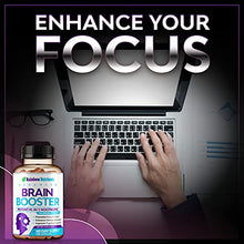 Load image into Gallery viewer, 41 in 1 Brain Booster Supplement for Focus, Memory, Clarity, Energy, Concentration | Natural Nootropics Brain Support Supplement with DMAE, Bacopa Monnieri &amp; More | for Men &amp; Women | 120 V Capsules
