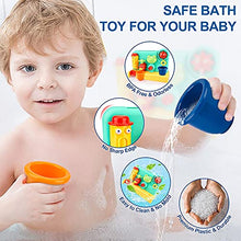 Load image into Gallery viewer, Blasland Baby Bath Toys, Interactive Bathtub Toys for Toddlers Ages 1-3, Fun Gift Water Toys with 2 Strong Suction Cups, Water Wheel, Sprayer, Faucet for Kids Boys and Girls 4 5 6 7 8 Year Old

