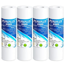 Load image into Gallery viewer, PUREPLUS 5 Micron 10" x 2.5" Whole House Sediment Home Water Filter Cartridge Replacement for Any 10 inch RO Unit, Culligan P5, Aqua-Pure AR110, Dupont WFPFC5002, CFS10, WHKF-G05, 4Pack
