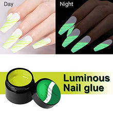 Load image into Gallery viewer, N/D 6PCS Luminous Spider Nail Gel Set, Glow in The Dark Poly Nail Extension Gel Kit, 8ml Nail Art Wire Drawing Polish, DIY Polish UV Nail Art Kit for Halloween Line DIY Manicure Art Decoration
