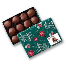 Load image into Gallery viewer, Fannie May Holiday Wrap Pixies, Milk Chocolate Covered Caramel with Pecans, Christmas Candy Gift Box, 1 Lb
