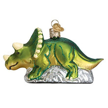 Load image into Gallery viewer, Old World Christmas Triceratops Glass Blown Ornaments for Christmas Tree
