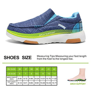 OrthoComfoot overpronation Shoes Women,Diabetic Supportive Sneakers for bunions,Heel and Foot Pain Relief Casual Shoes Size 9