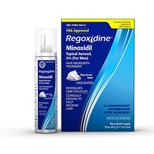 Load image into Gallery viewer, Regoxidine Men's 5% Minoxidil Foam (3 Month Supply) Helps Restore Vertex Hair Loss and Supports Hair Regrowth for Thinning Hair with Unscented Topical Aerosol Treatment
