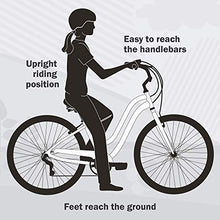 Load image into Gallery viewer, Huffy 26" Cranbrook Men's Beach Cruiser Comfort Bike, Silver
