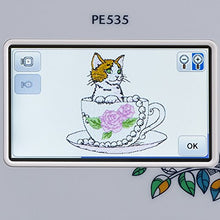 Load image into Gallery viewer, Brother RPE535, PE535 Embroidery Machine with Built-in Designs (Renewed), White
