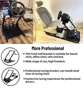 Hottoby Racing Simulator Cockpit Stand All for Fanatec/Thrustmaster/Logitech G25/G29/G920/G923 Support to PC/Xbox One/PC Gaming Simracing