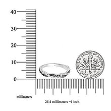Load image into Gallery viewer, Dazzlingrock Collection 0.25 Carat (ctw) 10K Round Black &amp; White Diamond Wedding Band 1/4 CT, White Gold, Size 7
