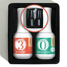 Load image into Gallery viewer, 2 in 1 Dip Powder Base &amp; Top Coat with Activator Dip Powder Liquid Set for Dipping Powder Nail Kit,0.5oz/Bottle,Fast Dry,No Nail Lamp Needed

