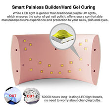 Load image into Gallery viewer, UV LED Nail Lamp, SUNUV Gel UV Light Nail Dryer for Gel Nail Polish Curing Lamp with Sensor 2 Timers SUN9C Pink Valentine Gift for Woman Girl
