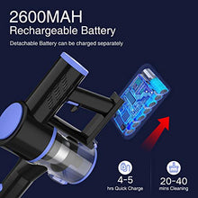 Load image into Gallery viewer, Wowgo Cordless Vacuum Cleaner, 160W Powerful Suction Stick Vacuum with 40min Max Long Runtime Detachable Battery, 4 in 1 Lightweight Quiet Handheld Vacuum Cleaner for Home Hard Floor Carpet Pet Hair
