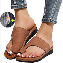 Load image into Gallery viewer, Women Bunion Correction Sandal Orthopedic Big Toe Correction Sandals Summer Beach Slippers Foot Correction for Joint Pain Relief - Orthopedic Sandals Toe Separation Shoes Flat Slipper*
