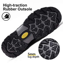 Load image into Gallery viewer, CAMEL CROWN Mens Hiking Shoes Low Cut Boots Leather Walking Shoes for Outdoor Trekking Training Casual Work Khaki/Black
