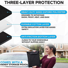 Load image into Gallery viewer, EcoNour Windshield Cover for Ice and Snow | Enhanced 600D Oxford Fabric Windshield Frost Cover for Any Weather | Water, Heat &amp; Sag-Proof Car Windshield Snow Cover | Standard (69 x 42 inches)
