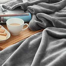 Load image into Gallery viewer, Bedsure Fleece Blanket King Size Ash Grey Lightweight King Blanket Super Soft Cozy Microfiber Blanket
