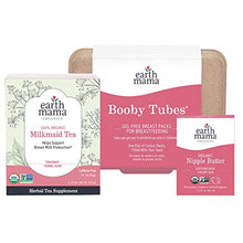 Load image into Gallery viewer, Earth Mama Breastfeeding Kit | Organic Nipple Butter, Organic Milkmaid Tea &amp; Booby Tubes
