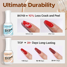 Load image into Gallery viewer, 5+3 Pcs Dipping Powder Liquid Set- 15ml Large Capacity Dip Powder Base &amp; Top, Bond, Activator, Brush Saver for Dip Powder Nail Kit No Nail Lamp Needed (0.5oz)
