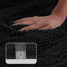 Load image into Gallery viewer, Turquoize Non-Slip Bath Mat Oversize Bathroom Rug Shag Shower Mat Ultra Soft &amp; Water Absorbent Bath Rug for Bathroom/Kitchen Washable Rug, Perfect for Doormats, Tub, Size 59" X 20", Turquoise Blue
