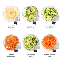 Load image into Gallery viewer, Bestand Spiralizer Attachment (7 Blades) Compatible with KitchenAid Stand Mixer, Comes with Peel, Core and Slice, Vegetable Slicer (Not KitchenAid Brand Spiralizer)
