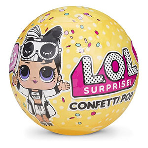 L.O.L. Surprise! Confetti Pop Series 3 Wave 2 with LOL Surprise Lil Sister Series 3 Wave 2 Unwrapping Toy Doll Bundle and Shopkins Gift Sticker