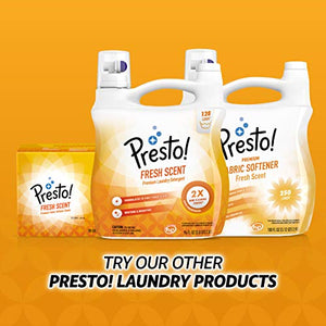 Amazon Brand - Presto! Fabric Softener Sheets, Fresh Scent, 240 Count