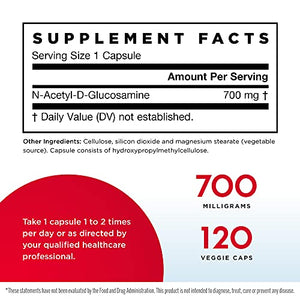 Jarrow Formulas N-A-G 700 mg - 120 Veggie Caps - N-Acetyl Glucosamine - Versatile Form of Glucosamine - Supports Joint & Intestinal Health - Up to 120 Servings
