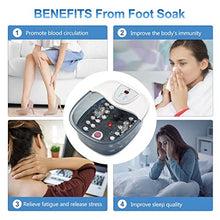 Load image into Gallery viewer, ECARBME Foot Spa Bath Massager with Heat Bubbles and Vibration Massage and Jets, 16OZ Tea Tree Oil Foot Soak Epsom Salt, Pedicure Foot spa with Infrared Light, 22 Rollers &amp; Adjustable Temp
