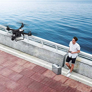 Drone with 1080P HD Camera, Potensic T18 GPS FPV RC Quadcopter with Adjustable Wide-Angle WiFi Camera, Auto Return Home, Altitude Hold, Follow Me, 2 Batteries and Aluminum Carrying Case