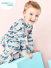 Load image into Gallery viewer, Simple Joys by Carter's Baby Boys' Snug-Fit Footed Cotton Pajamas, Pack of 3, Animal/Tie Dye, 18 Months
