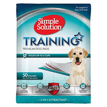 Load image into Gallery viewer, Simple Solution Training Puppy Pads | 6 Layer Dog Pee Pads, Absorbs Up to 6 Cups of Liquid | 23x24 Inches, 50 Count
