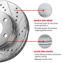 Load image into Gallery viewer, R1 Concepts eLINE Series Front Rear Drilled and Slotted Brake Rotors with Ceramic Brake Pads and Hardware Kit Compatible For 2005-2010 Scion tC
