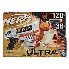 Load image into Gallery viewer, NERF Ultra Five Blaster -- 4-Dart Internal Clip, 4 Ultra Darts, Dart Storage -- Compatible Only Ultra Darts
