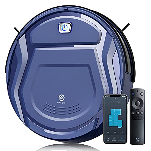 OKP Life K2 Robot Vacuum Cleaner 1800 mAh, Blue