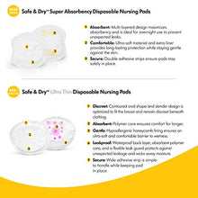 Load image into Gallery viewer, Medela Safe &amp; Dry Ultra Thin Disposable Nursing Pads, 120 Count Breast Pads for Breastfeeding, Leakproof Design, Slender and Contoured for Optimal Fit and Discretion
