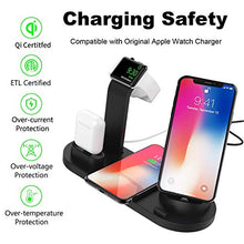 Load image into Gallery viewer, Wireless Charger, Botee 6 in 1 Wireless Charging Dock for iPhone X/Xs/7ps/7/6s/8/8Plus/i-Watch/AirPods, Qi Fast Wireless Charging Stand Compatible for iPhone Samsung [2019 Upgrade] (Black)
