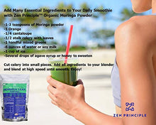 Load image into Gallery viewer, 2-Pack Premium Organic Moringa Oleifera Leaf Powder. 100% USDA Certified. Sun-Dried, All Natural Energy Boost, Raw Superfood and Multi-Vitamin. No GMO, Gluten Free. Great in Green Drinks, Smoothies.
