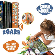 Load image into Gallery viewer, Pack of 12 Toy Dinosaurs Figures With Interactive Dinosaur Sound Book - Realistic Looking Dino Toys for Boys and Girls 3 Years Old &amp; Up
